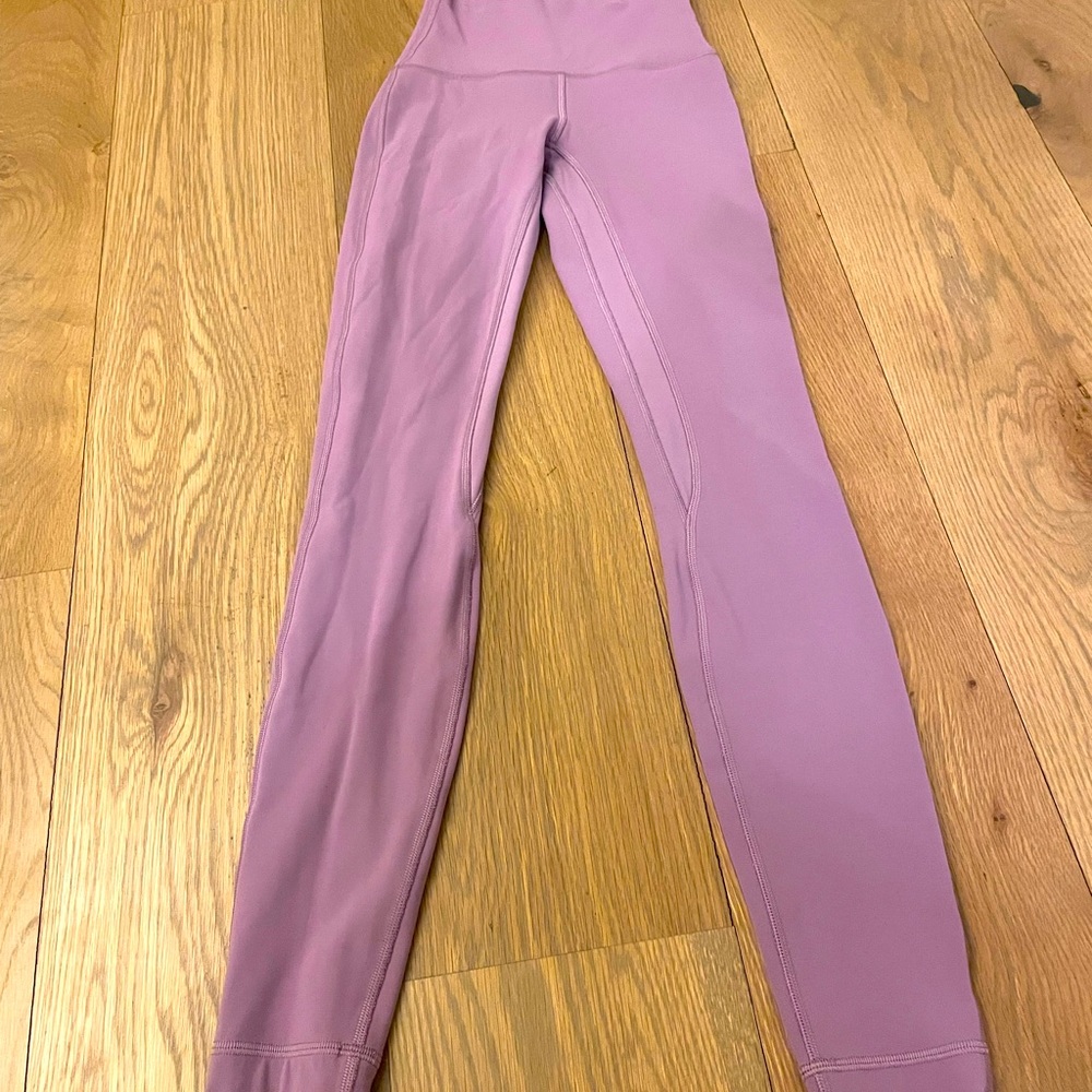 Retired Lululemon Wisteria Purple 26” Double Lined Align Leggings